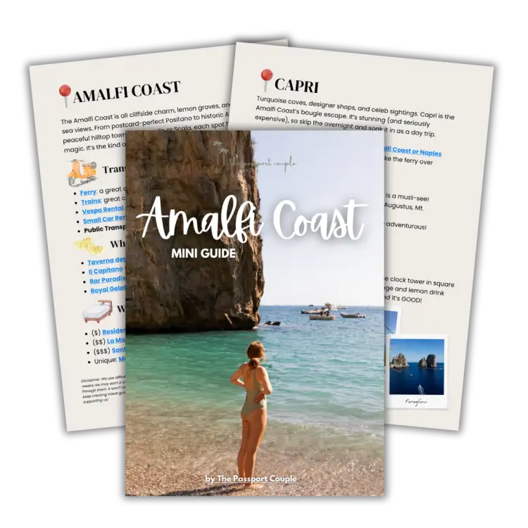 amalfi coast mockup of the freebie